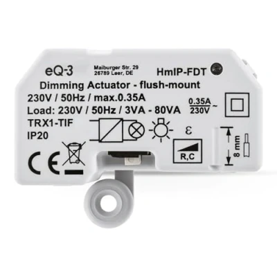 Image of Homematic IP 150609A0 Dimming Actuator Flush Mount, 230 V, Grey
