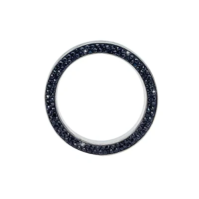 Image of SundayZaZa Bling Crystal Rhinestone Ring For Car Decoration, Auto Engine Start Stop, Key Ignition Starter &amp; Knob Decor Black