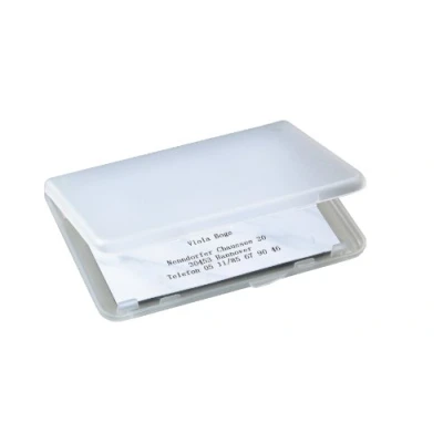 Image of SIGEL VA140 Business Card Case, for up to 15 cards (max. 8,9 x 5,7 cm), transparent
