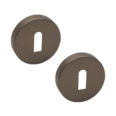 Image of Decoranddecor 54mm Round Key Rose Aluminium Standard Escutcheon (Bronze)