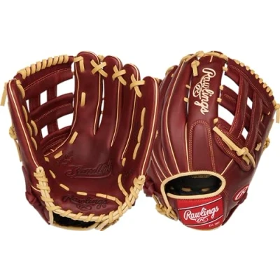 Image of Rawlings Sandlot Series Leather Pro H Web Baseball Glove, Right Hand Throw, 12 3/4&quot;, Regular