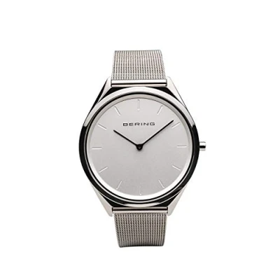 Image of BERING Unisex Analog Quartz ultra slim collection Watch with stainless steel Strap and Sapphire Crystal 17039 000