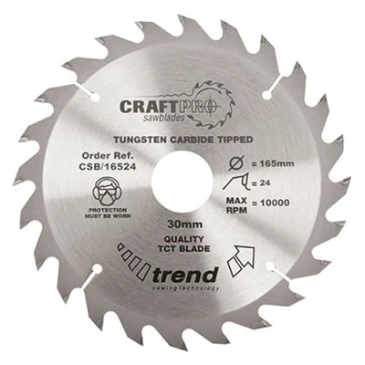 Image of Trend Wood Circular Saw Blade, 300mm Diameter, 30mm Bore, 24 Teeth, TCT, 2.8mm Kerf, +15 Hook, CSB/30024