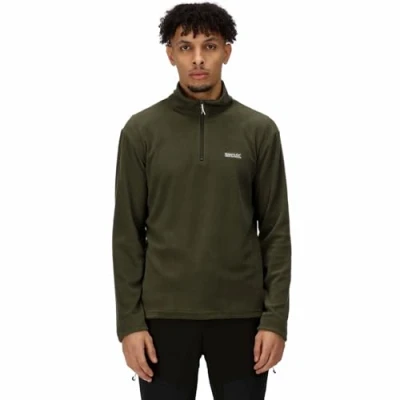 Image of Regatta Mens Thompson Lightweight 1/2 Zip Fleece Green S