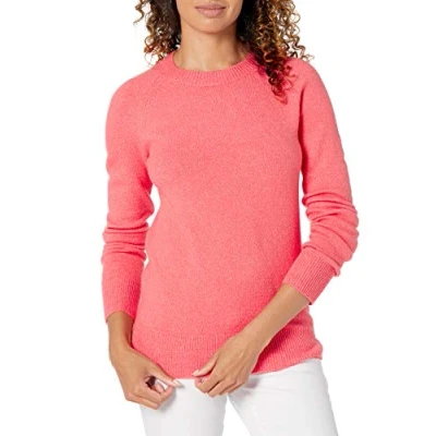 Image of Amazon Essentials Women&#039;s Classic Fit Soft Touch Long Sleeve Crewneck Jumper, Coral Pink, S