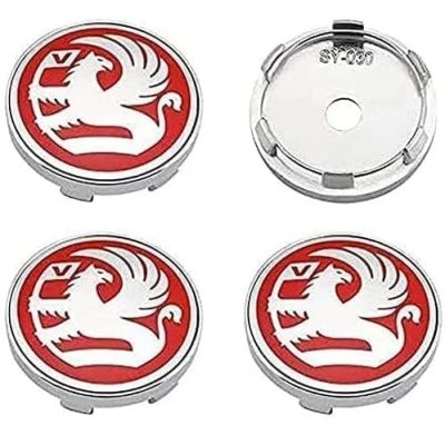 Image of 4 Pcs Car Hub Centre Caps for Opel Vauxhall Astra k Insignia Vectra Crossland Corsa 56mm, Wheel Covers Center Badge Wheels Auto Parts Tire Accessories,Red