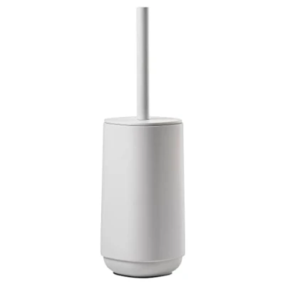 Image of ZONE DENMARK Time Bathroom Toilet Brush Diameter 10.5 cm Height 36 Light, Concrete/ABS, Soft Grey, 10,5 x