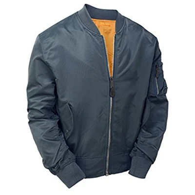 Image of MA1 Flight Non Padded Light Bomber Jacket Petrol (XL) Navy
