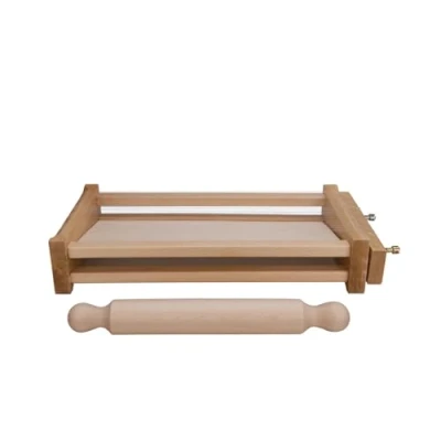 Image of Eppicotispai &quot;Chitarra&quot; Pasta Cutter with 32cm/12.5 Inch Rolling Pin
