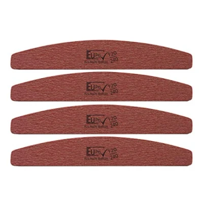 Image of 4x 120/240 Grit Eu Pro Nail file Salon quality emery boards