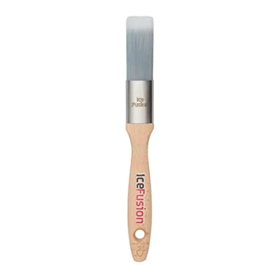 Image of ProDec Advance 1 inch Ice Fusion Oval Trade Synthetic Paint Brush for Painting with Emulsion, Gloss, Satin Paints Ideal Skirting Board, Architrave and Other Curved or Moulded Surfaces, 1&quot; 25mm