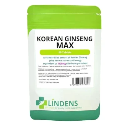 Image of Korean Ginseng Max Double Pack 180 Tablets 50mg Ginsenosides Natural Quality