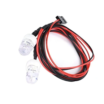 Image of 2PCS RC Car LED Lights, 20mm Headlight Lights Accessory for Model Drift Vehicle(19# Red Light)