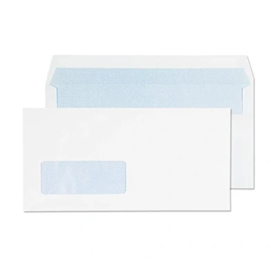 Image of Blake Purely Everyday DL 110 x 220 mm 90 gsm Window Self Seal Wallet Envelopes (13884) White Pack of 1000