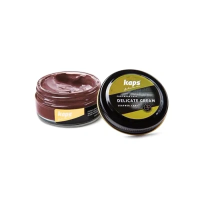 Image of Kaps Shoe Care Cream, Intensive Leather and Nourishing, Delicate (129 light brown)