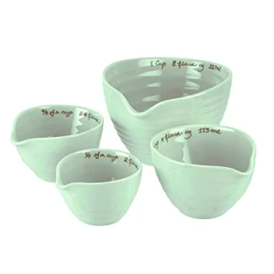 Image of Portmeirion Sophie Conran Celadon Measuring Cups, Set of 4