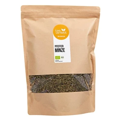 Image of FRUTEG Bio peppermint tea 1 kg Loose herbal Fresh dried mint lots Refreshing &amp; soothing from certified organic farming 1000 g