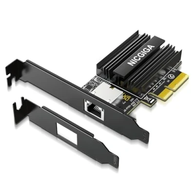 Image of 10G Base T PCI e Network Card, Marvell AQC113 Controller, NICGIGA 10Gb Ethernet Adapter Support WOL, 10Gbe RJ45 Port NIC Windows10/11/Windows Server/Linux