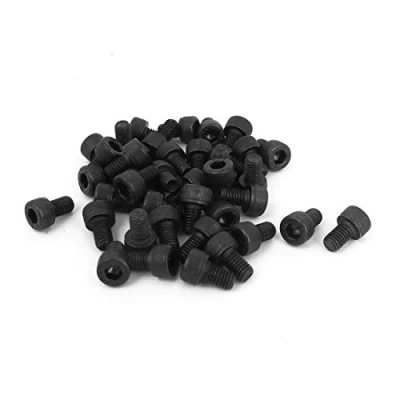 Image of Sourcingmap M5 x 8mm 12.9 Alloy Steel Hex Socket Head Cap Screws Bolt Black 50pcs