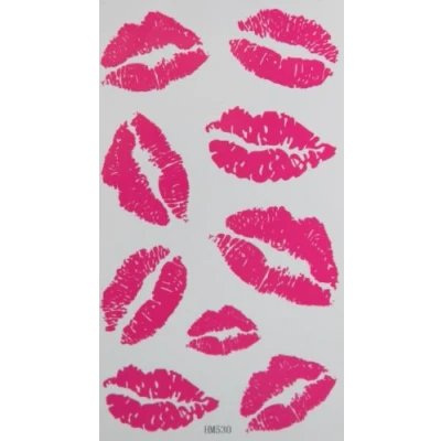 Image of InterRookie Pink Fashion Water resistant Tattoo Adult Temporary Body paint Makeup