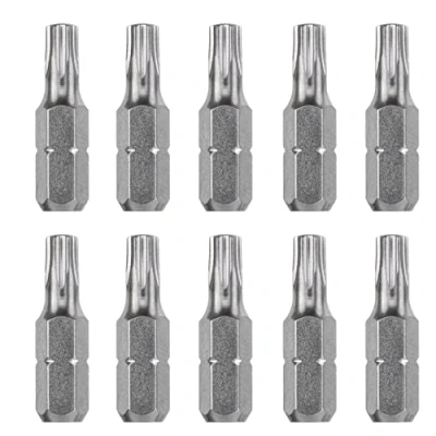 Image of kwb 10 Piece Torx 20 Industrial Steel Bit Set, 25 mm Bits, 1/4&#039;&#039; Hex Shank, Screwdriver Set