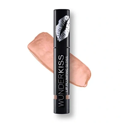 Image of WUNDERBROW LIPS Makeup Lip Plumping Gloss Nude With Collagen and Hyaluronic Acid For Natural Glossy Plumper Lips, Wunderkiss