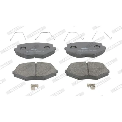 Image of N0Y33323Z, N0Y33328Z, N0Y73328Z, N0Y93323Z, NAY53323Z Brake pad set FERODO PREMIER ECO FRICTION FDB1011 with acoustic wear warning accessories