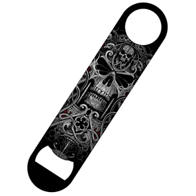 Image of Spiral Reapers Door Bar Blade Bottle Opener Black 18x4cm
