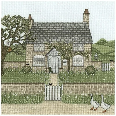 Image of Bothy Threads Cross Stitch Kit Gardener&#039;s Cottage