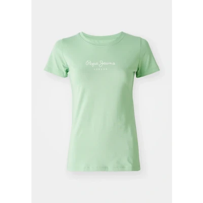 Image of Pepe Jeans Virginia Print Tshirt, Women&#039;s, Size: Large, Fresh green