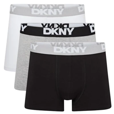 Image of DKNY Mens Trunks SEATTLE 3pk Black/Grey/White