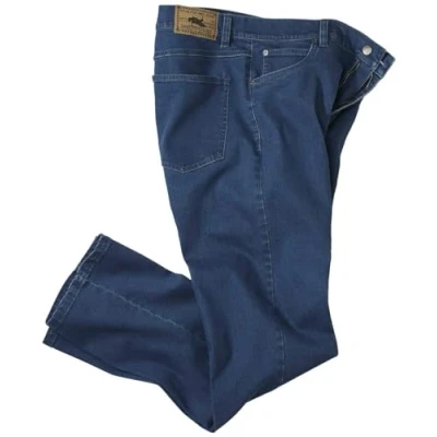 Image of ATLAS FOR MEN Blue Stretch Jeans W46
