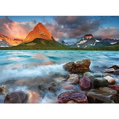 Image of Buffalo Games Glacier Sunrise 1000 Piece Jigsaw Puzzle
