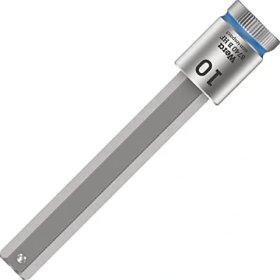 Image of Wera 8740 B HF Zyklop In Hex Plus holding function bit socket, 3/8&quot; drive, 10x100mm, 05003044001