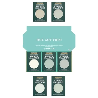 Image of Rust Oleum Kitchen Wall Paint in Matt Finish Fresh Greens Tester Box