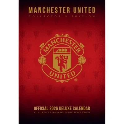 Image of Manchester United FC Collector&#039;s Edition A3 Calendar 2026