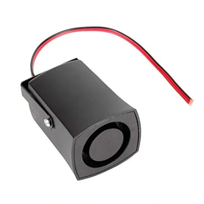 Image of Hlyjoon Alarm Siren 115db Horn Beeper Buzzer Black 12V Parking Radar Assist Reverse Backup Bumper Object Sensor Vehicles Universal
