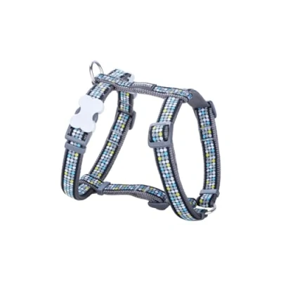 Image of Red Dingo Harness for Dog Style Modern ON Cool Grey 45 66 cm 36 59
