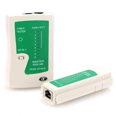 Image of rhinocables Ethernet Network RJ45 CAT5e CAT6 CAT7 RJ11 RJ12 Crimping Tool Wire Stripper Cutter Cable Tester ADSL Punchdown &#039;Cable Tester&#039;