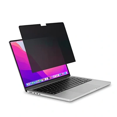 Image of Kensington MagPro Elite Magnetic Privacy Screen Filter Designed for MacBook Pro 14&quot; (2021 &amp; Newer) Including M3, M3 Pro/Max, Removable Protector, Anti Glare, Blue Light Reduction (K58370WW)
