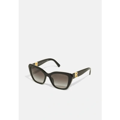 Image of Ralph Lauren Woman RL8216U THE ISABEL 50018G Sunglasses Acetate Black Grey Butterfly Normal