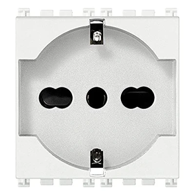 Image of VIMAR 0r19210.b Universal 2P + T 16 A Socket, White