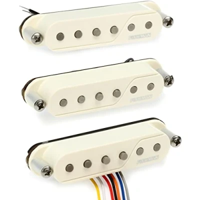 Image of Fishman Fluence Single Width Pickup for Strat® Set of 3 White