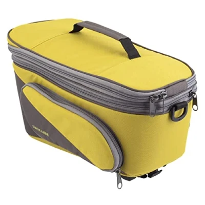 Image of Tubus Carrier Systems GmbH Unisex Adult Racktime System Talis Plus 2.0 Pannier Rack Bags, Green/Grey, One Size