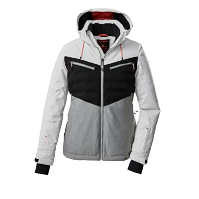 Image of Killtec (KILAH) KSW 21 WMN Ski JCKT 38619 000 Women&#039;s Jacket with Zip Off Hood and Snow Guard White 40