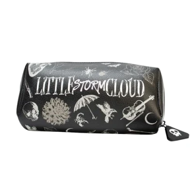 Image of Blue Sky Studios Wednesday Pencil Pouch Gifts Small Travel Bag for Carrying Stationery Pens School Supplies Makeup Storm Cloud Merch