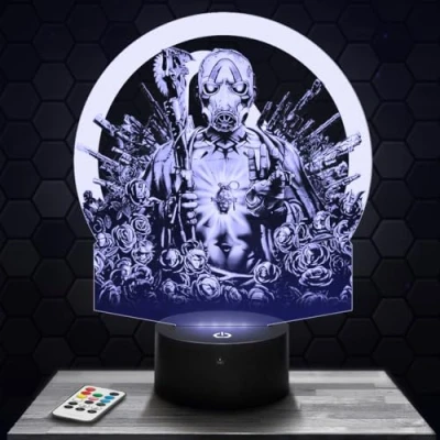 Image of lamp Border Deco Boy&#039;s Room 3D Gaming Gamer Video Games Gift idea Soft Light Decoration Night Office Deco. Original Christmas, for Teenagers.