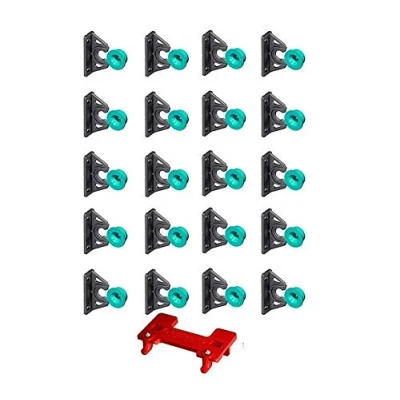 Image of 20x Button Fix Type 2 Bracket Marker Guide Kit Connecting 90º Degree Panels
