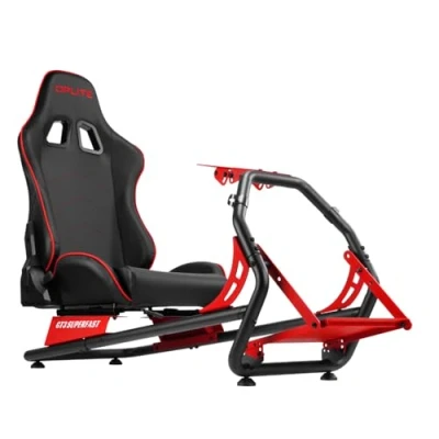 Image of OPLITE GT3 SUPERFAST Simulation Cockpit Racing Seat and Chassis for Logitech Thrustmaster Steering Wheel