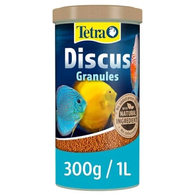 Image of Tetra Discus Fish Food, Complete Food for Mid Water and Bottom Feeding Fish, 1 Litre